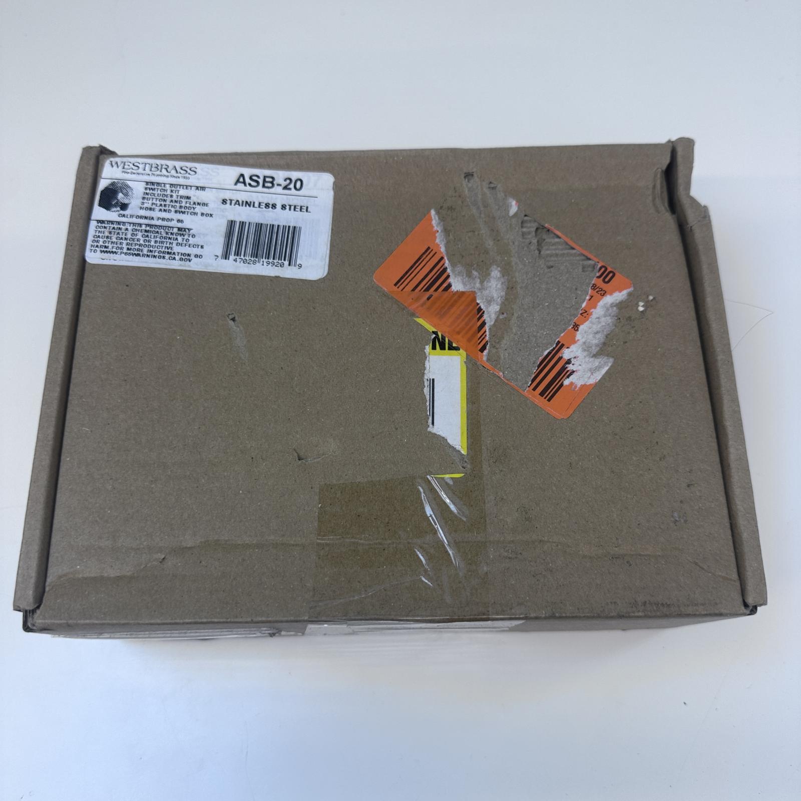 Westbrass Garbage Disposal Air Switch Kit – Stainless Steel Button & Control Box - Photo 2