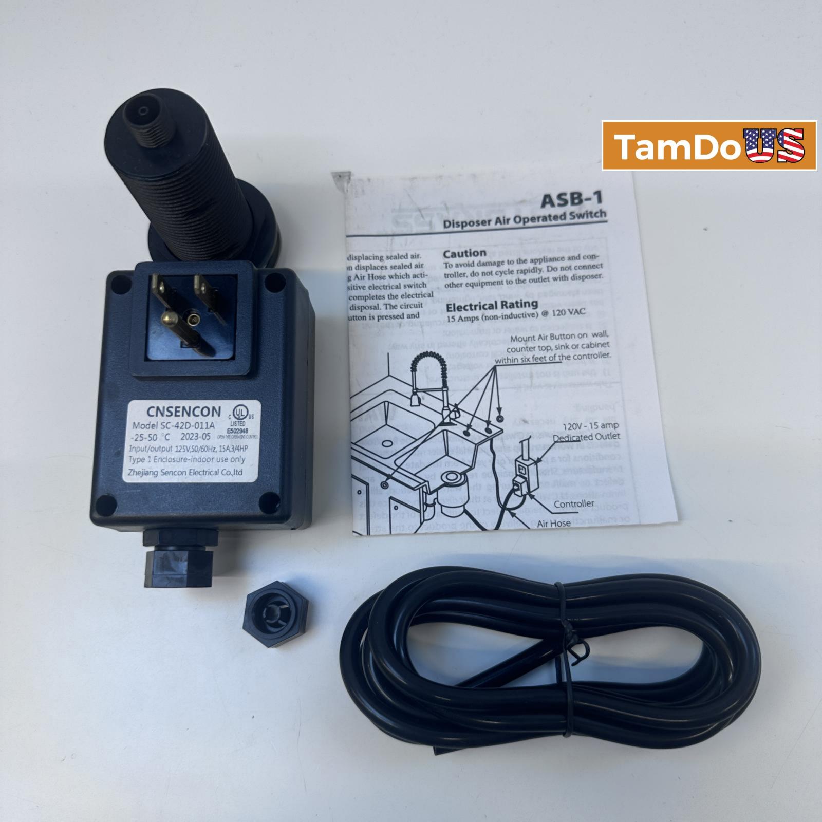 Westbrass Garbage Disposal Air Switch Kit – Stainless Steel Button & Control Box - Photo 3