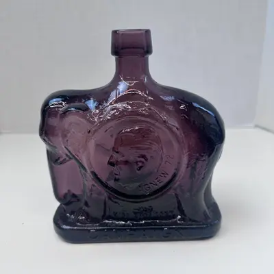 Vintage 1972 Wheaton Glass Decanter – Nixon & Agnew Republican Campaign Collectible at Vintage & Antique in new_open_box condition