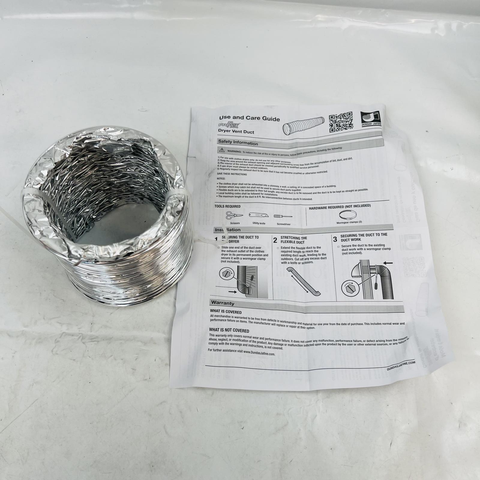 Lot of 2 ProFlex Ventilation Conduit 4 in x 5 ft - Photo 3