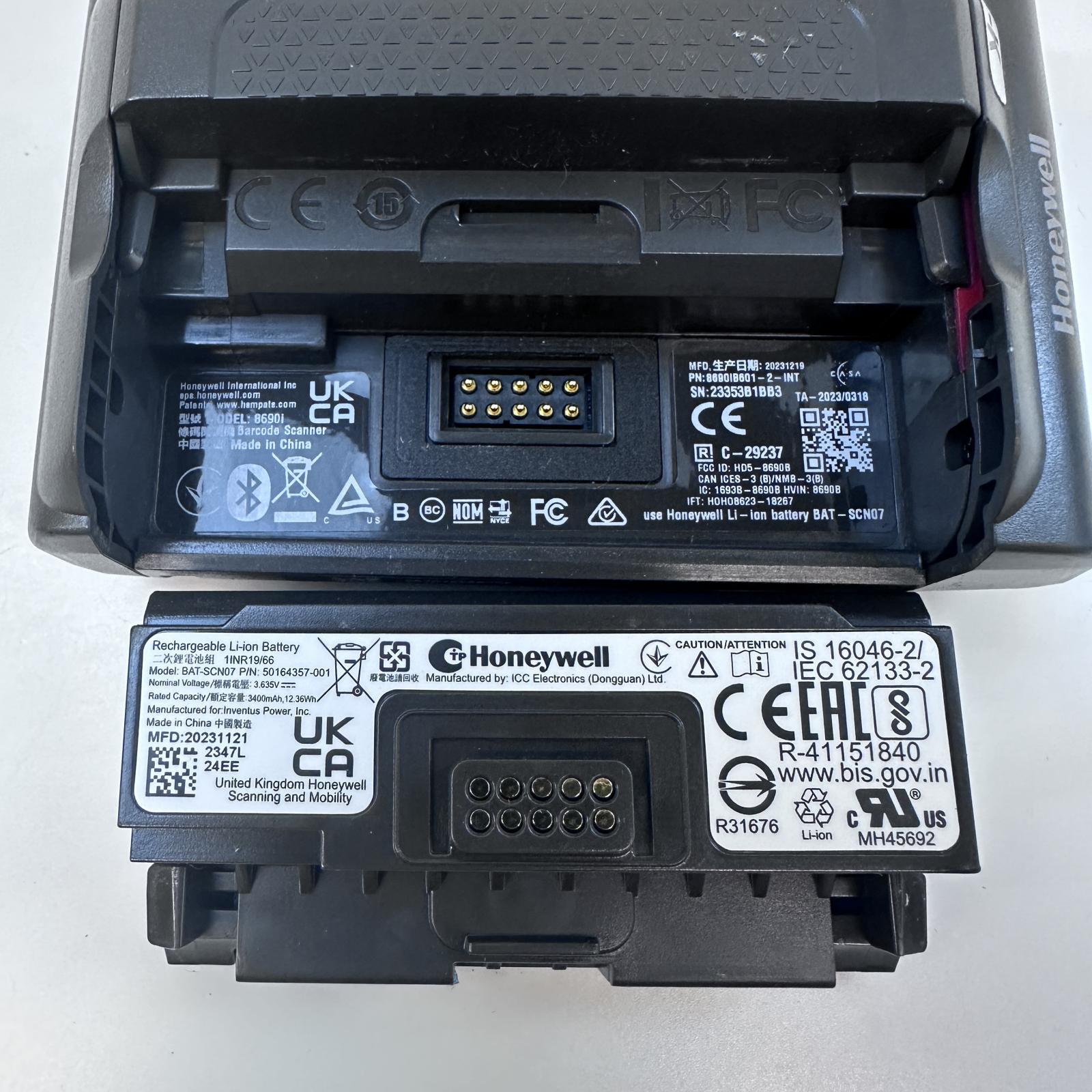 Honeywell 8690i Wearable Bluetooth Barcode Scanner w/ Battery - Photo 6