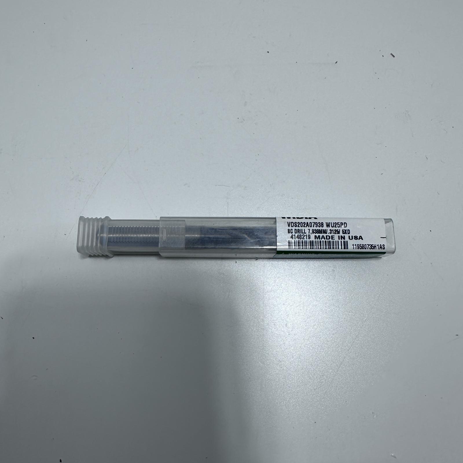 Widia 7.938mm Solid Carbide Drill – TiAlN Coated VDS202A07938 WU25PD - Photo 2