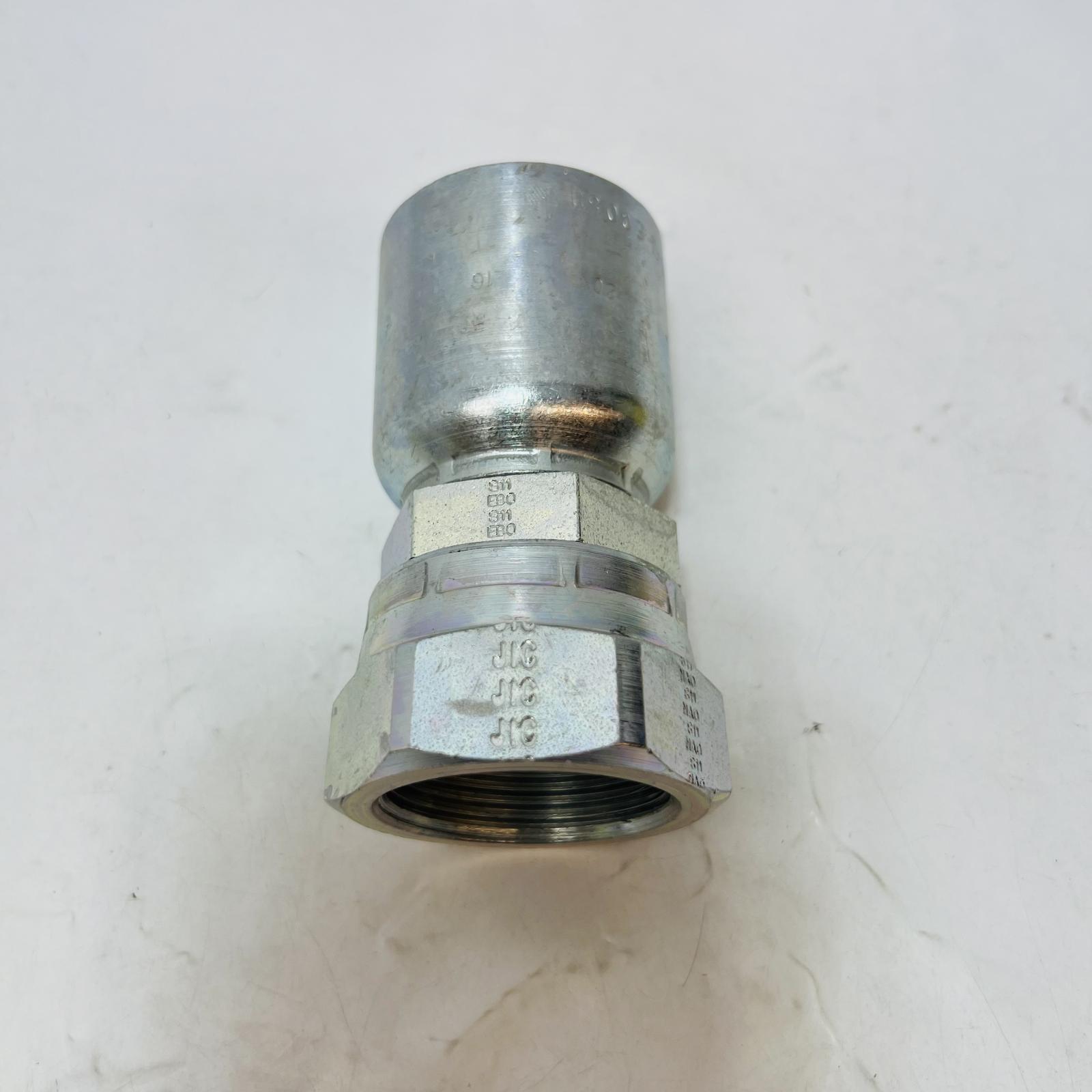 Hydraulic Hose Fitting, Steel or Brass, JIC/NPT/BSP, 1/4"–1", Crimp or Reusable - Photo 6