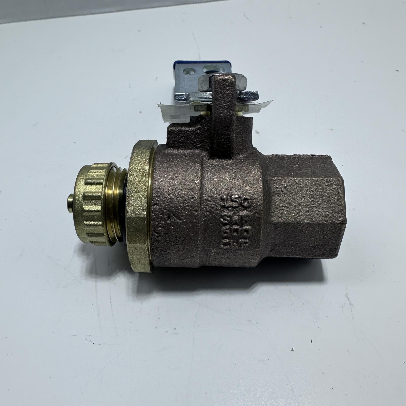 Nibco 3/4" FNPT x 3/4" Hose Cap Bronze Ball Valve - Photo 2