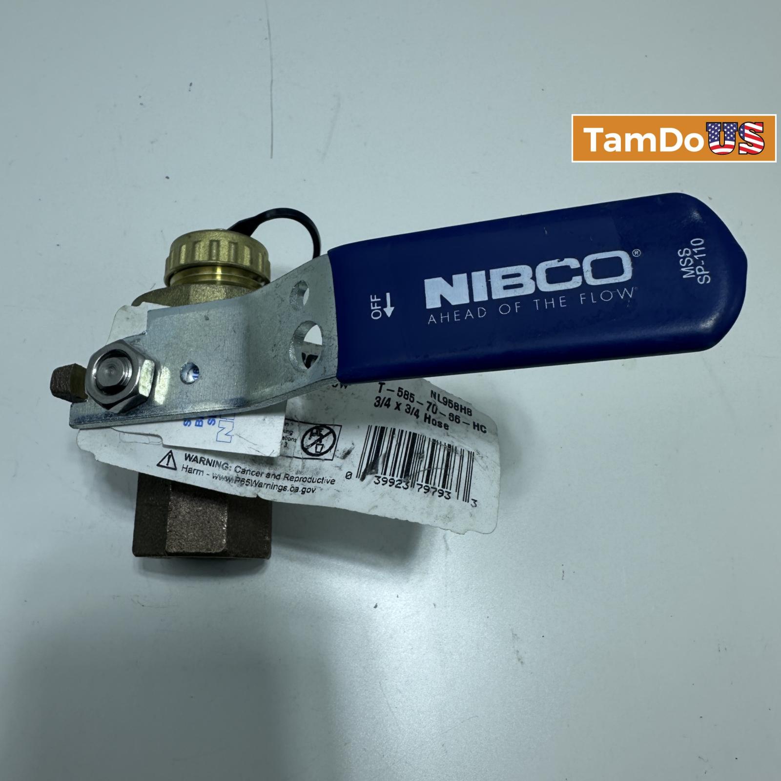 Nibco 3/4" FNPT x 3/4" Hose Cap Bronze Ball Valve - Photo 7