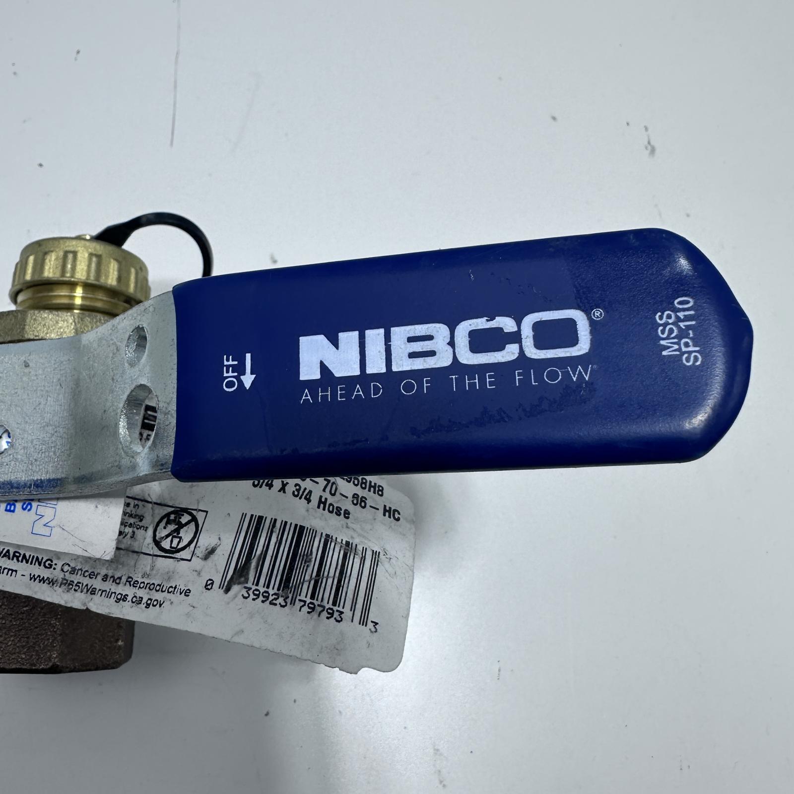 Nibco 3/4" FNPT x 3/4" Hose Cap Bronze Ball Valve - Photo 4