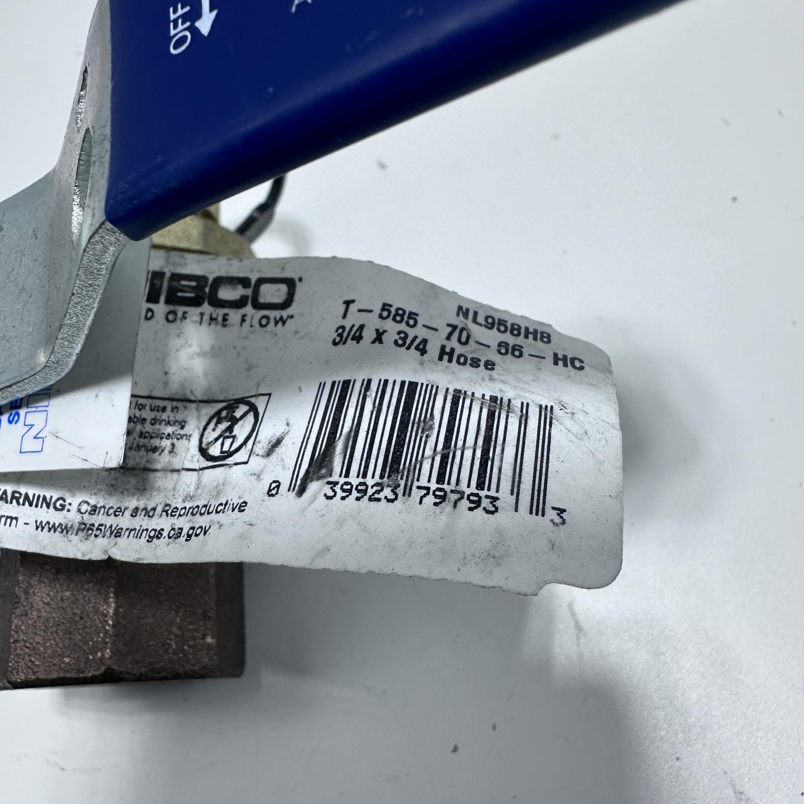 Nibco 3/4" FNPT x 3/4" Hose Cap Bronze Ball Valve - Photo 5