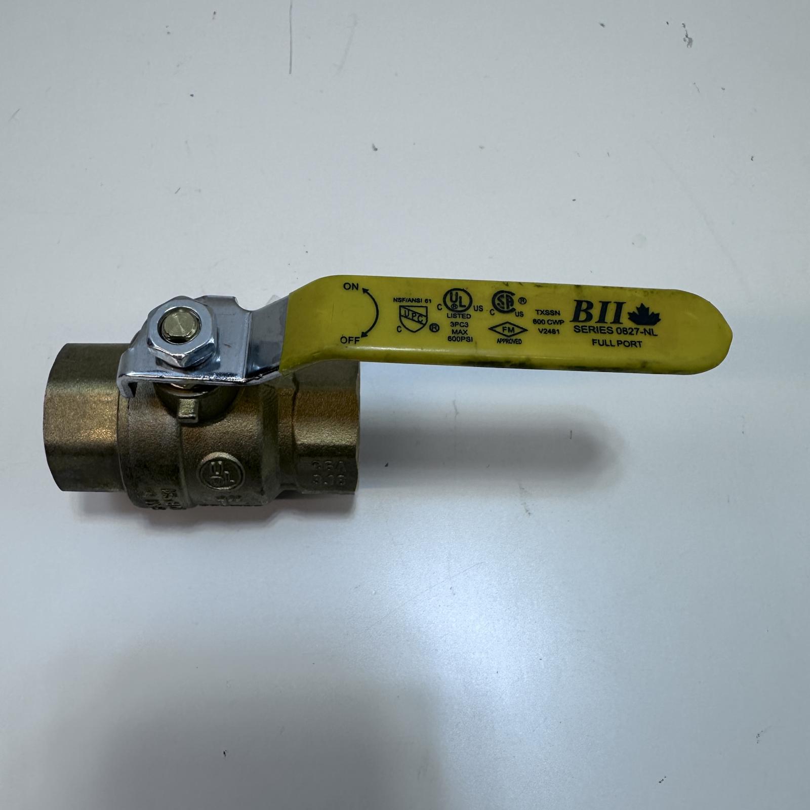 BII Series 0827-NL Full Port 600 CWP Ball Valve 1 Inch - Photo 2
