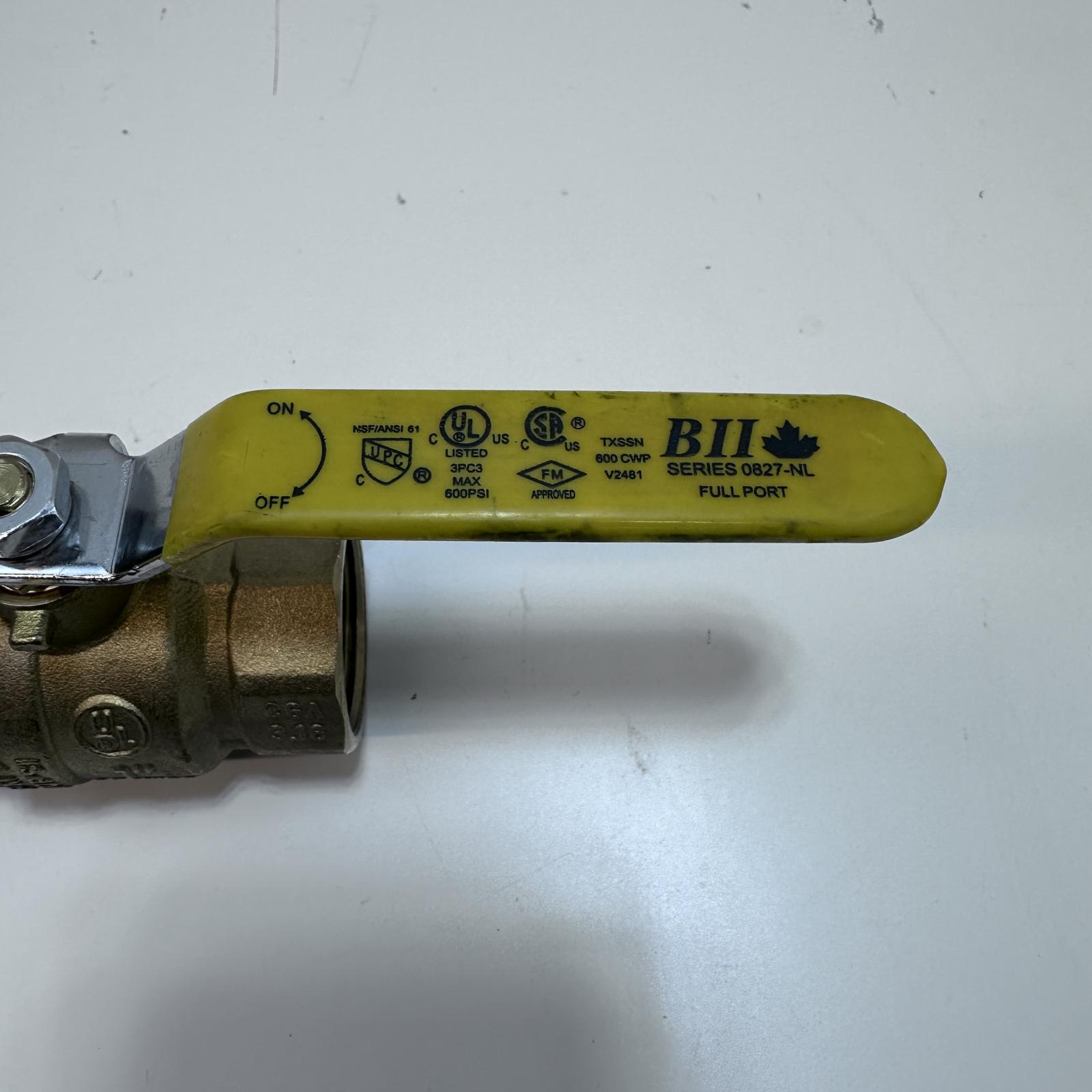 BII Series 0827-NL Full Port 600 CWP Ball Valve 1 Inch - Photo 4