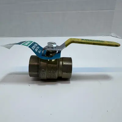 Atlantic Lead-Free Threaded Full Port Ball Valve 600 PSI WOG 1" NPT at Hydraulics, Pneumatics & Plumbing in new condition