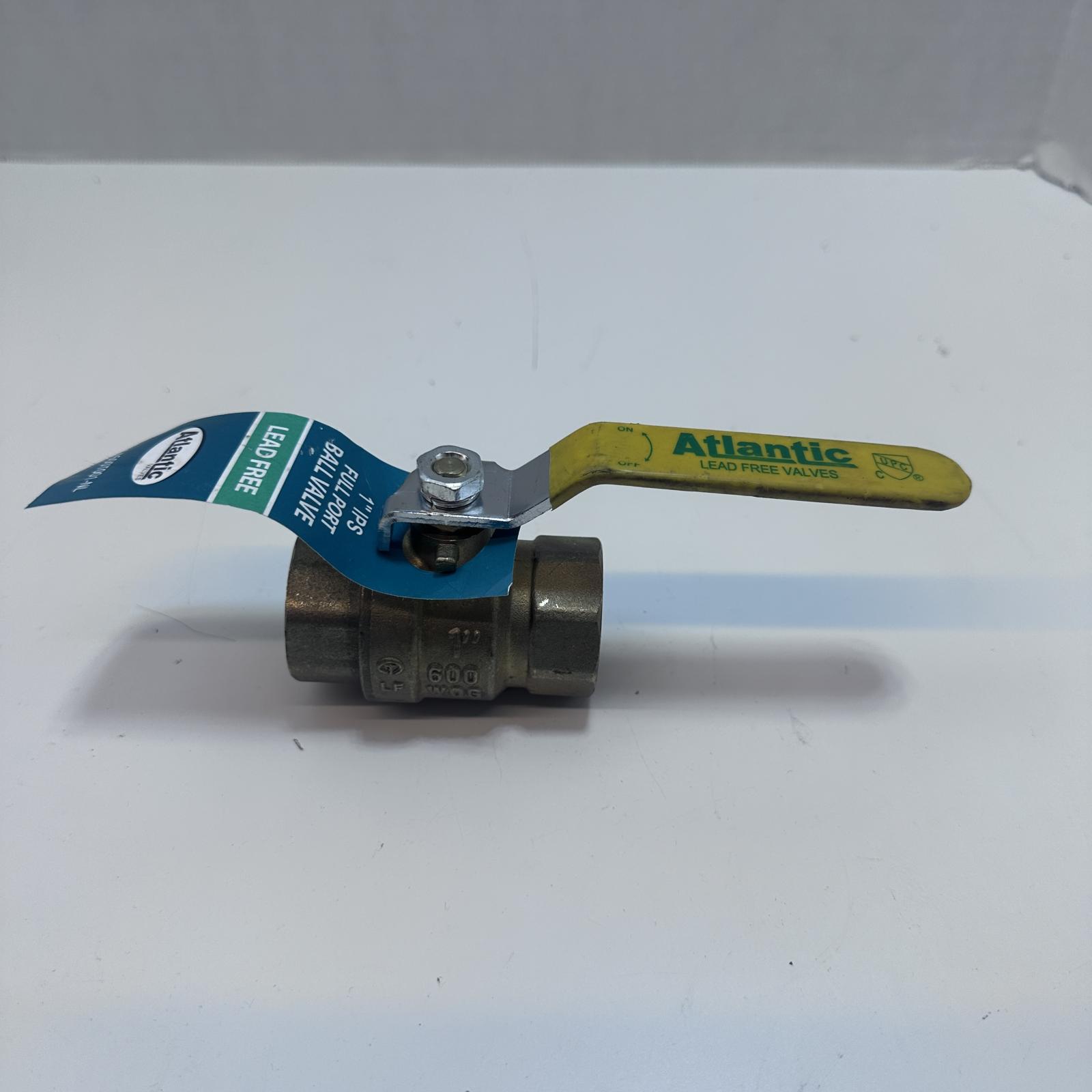 Atlantic Lead-Free Threaded Full Port Ball Valve 600 PSI WOG 1" NPT - Photo 3