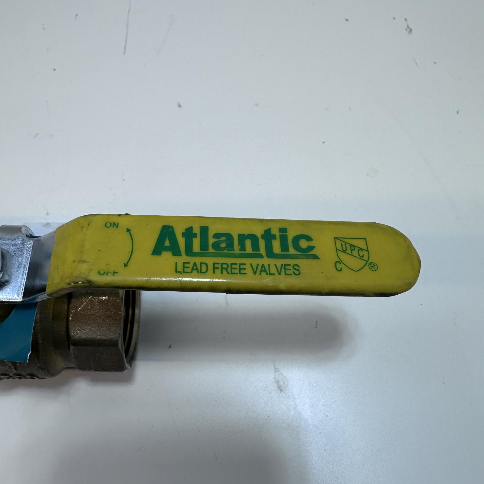 Atlantic Lead-Free Threaded Full Port Ball Valve 600 PSI WOG 1" NPT - Photo 2