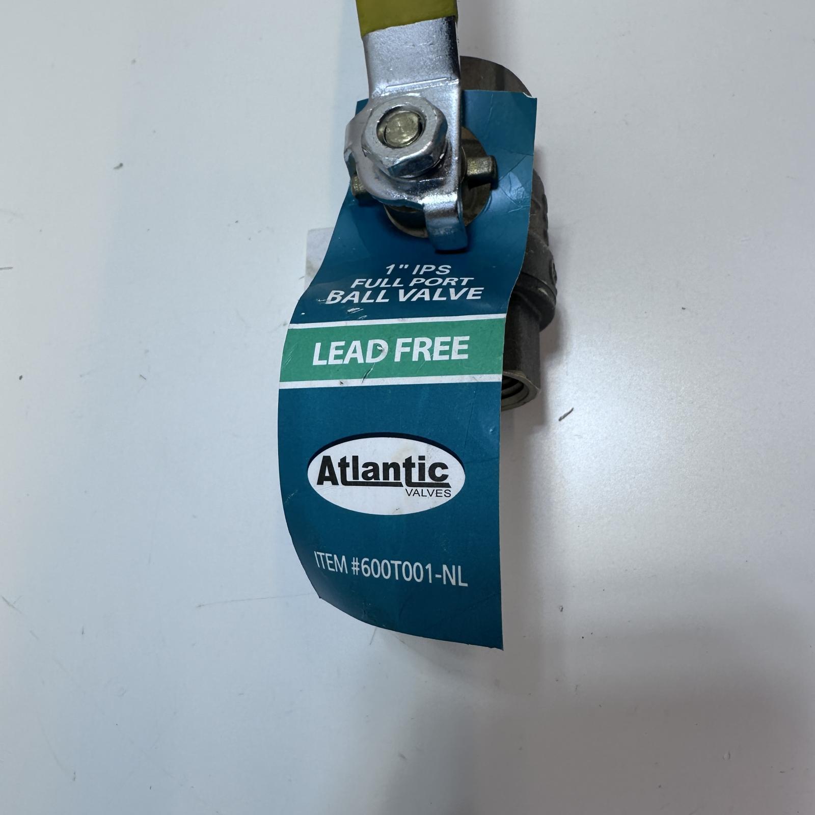 Atlantic Lead-Free Threaded Full Port Ball Valve 600 PSI WOG 1" NPT - Photo 4