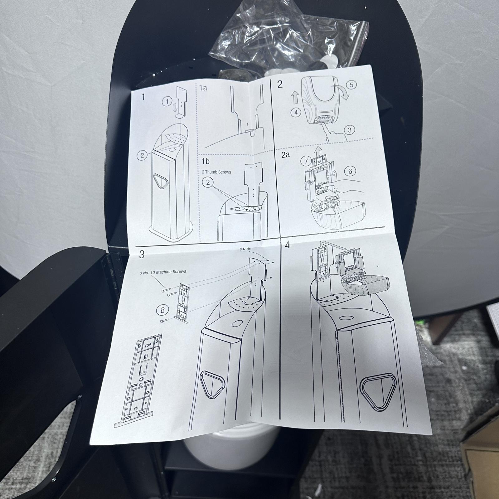 2XL Guardian Sanitizing Wipes Stand, Black - Photo 3