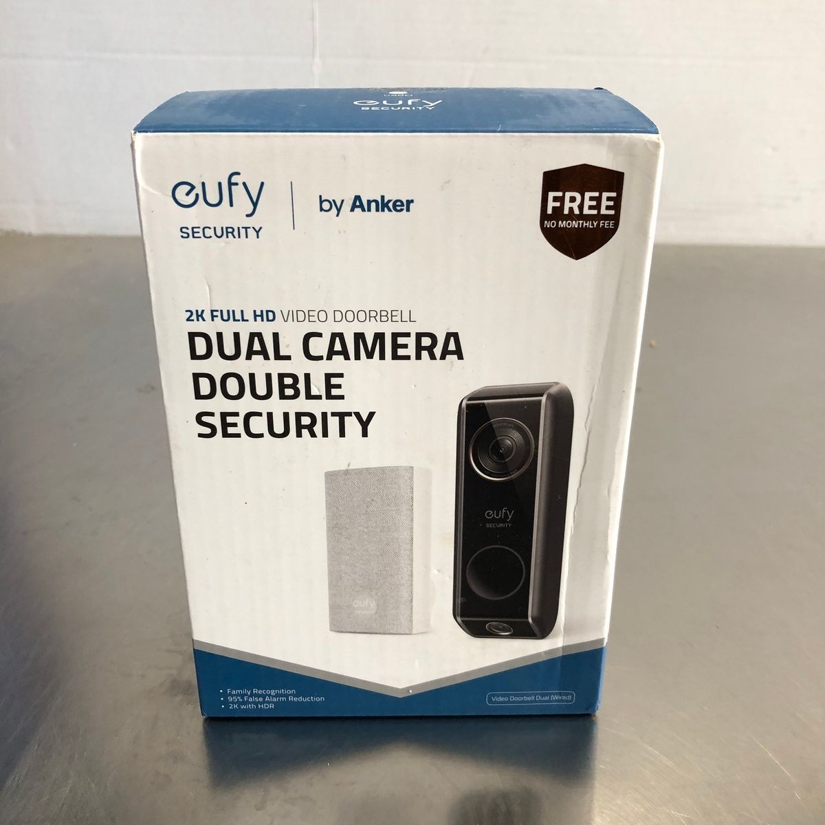 eufy Dual Camera Smart Video Doorbell + Chime 2K HDR Security Cam work w/ Alexa - Photo 2