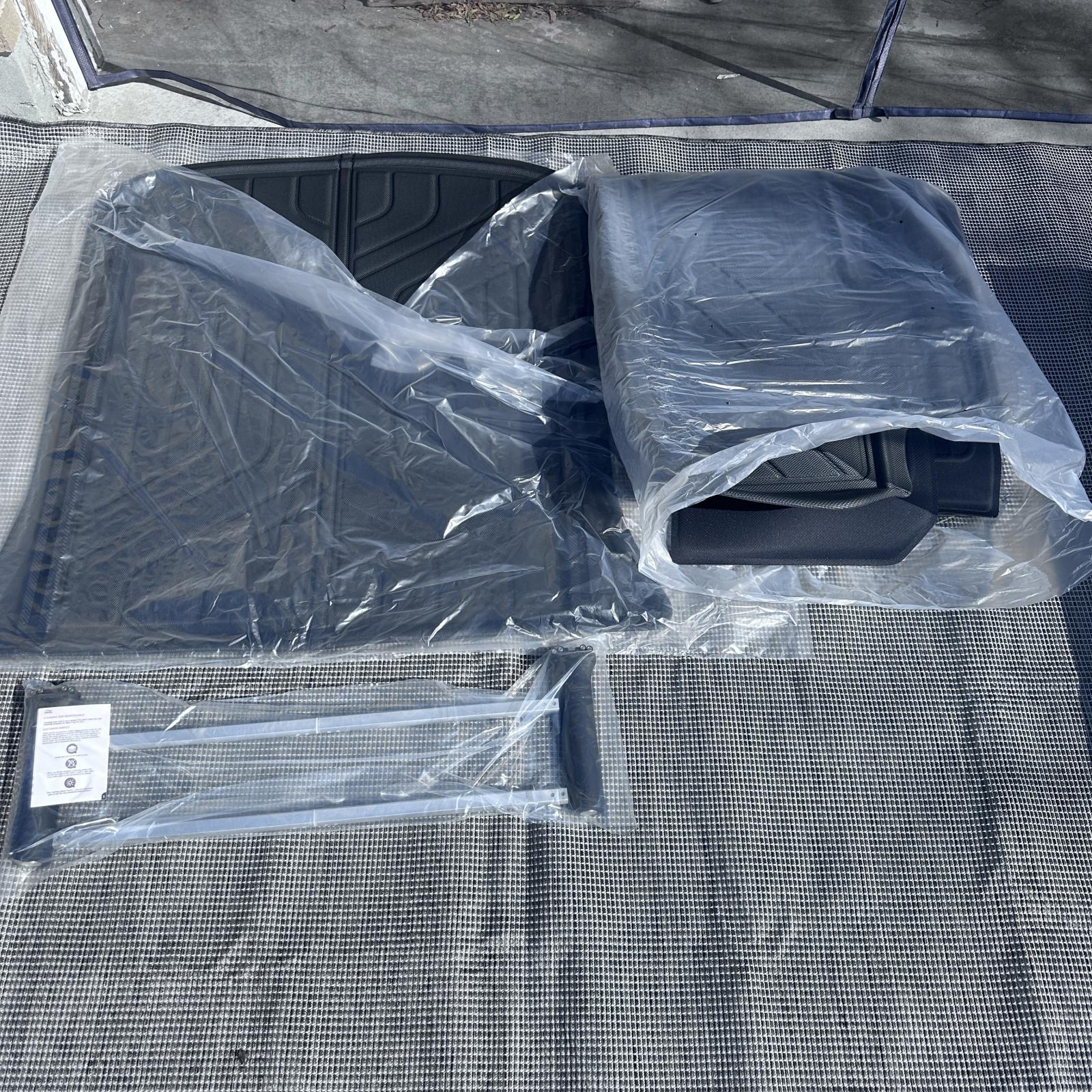 Fjinfly Floor Mat With Luggage Fixation Device Rubber Black For Tesla - Photo 4