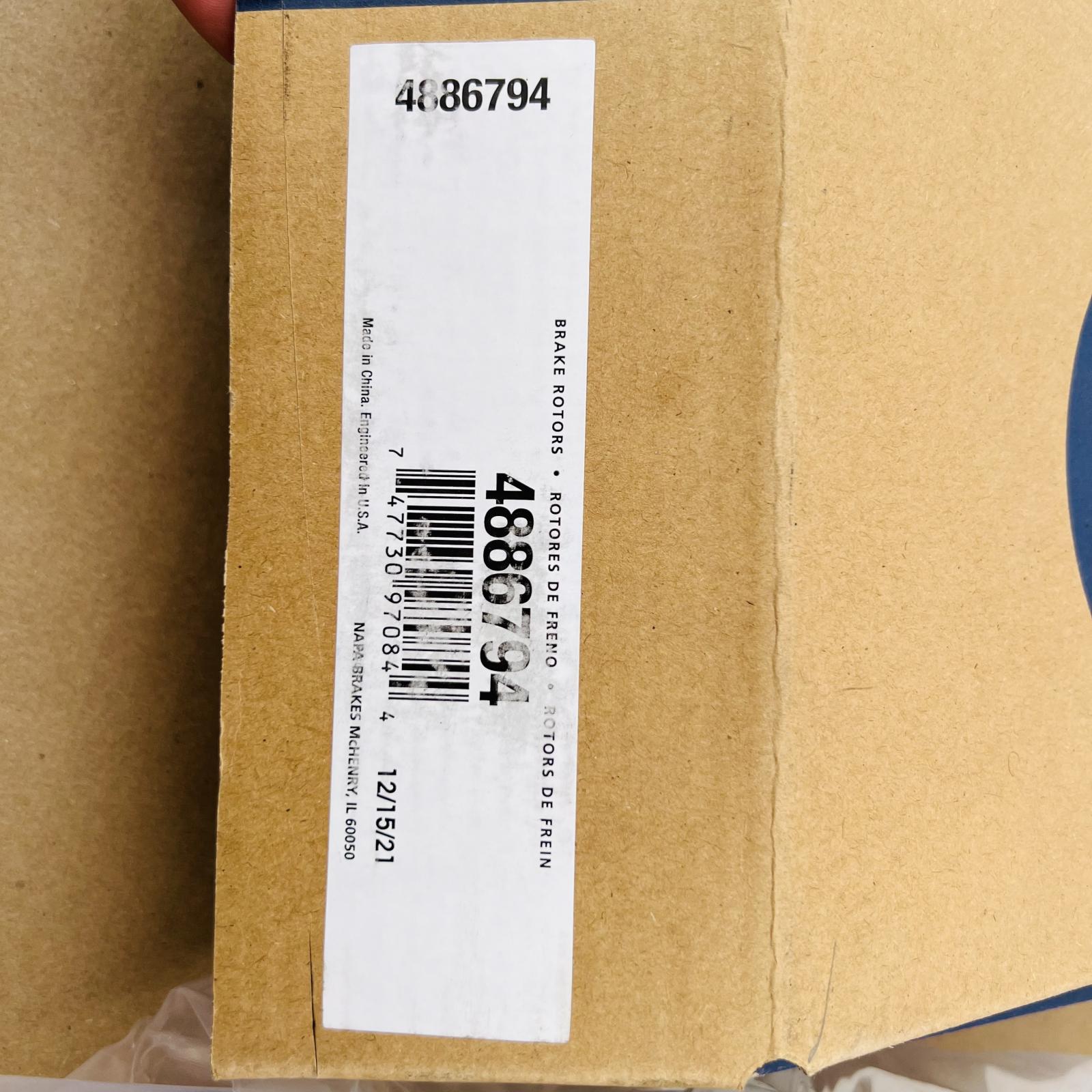 NAPA Rear Disc Brake Rotor 4886794 | Fits 1999–2004 Jeep Grand Cherokee - Photo 2