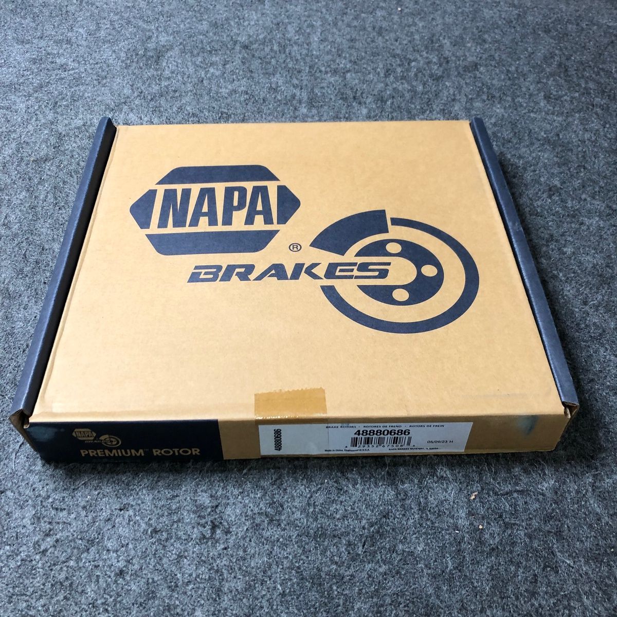 NAPA Premium Brake Rotor 48880686 OE Fitment Quality Steel Disc - Photo 2
