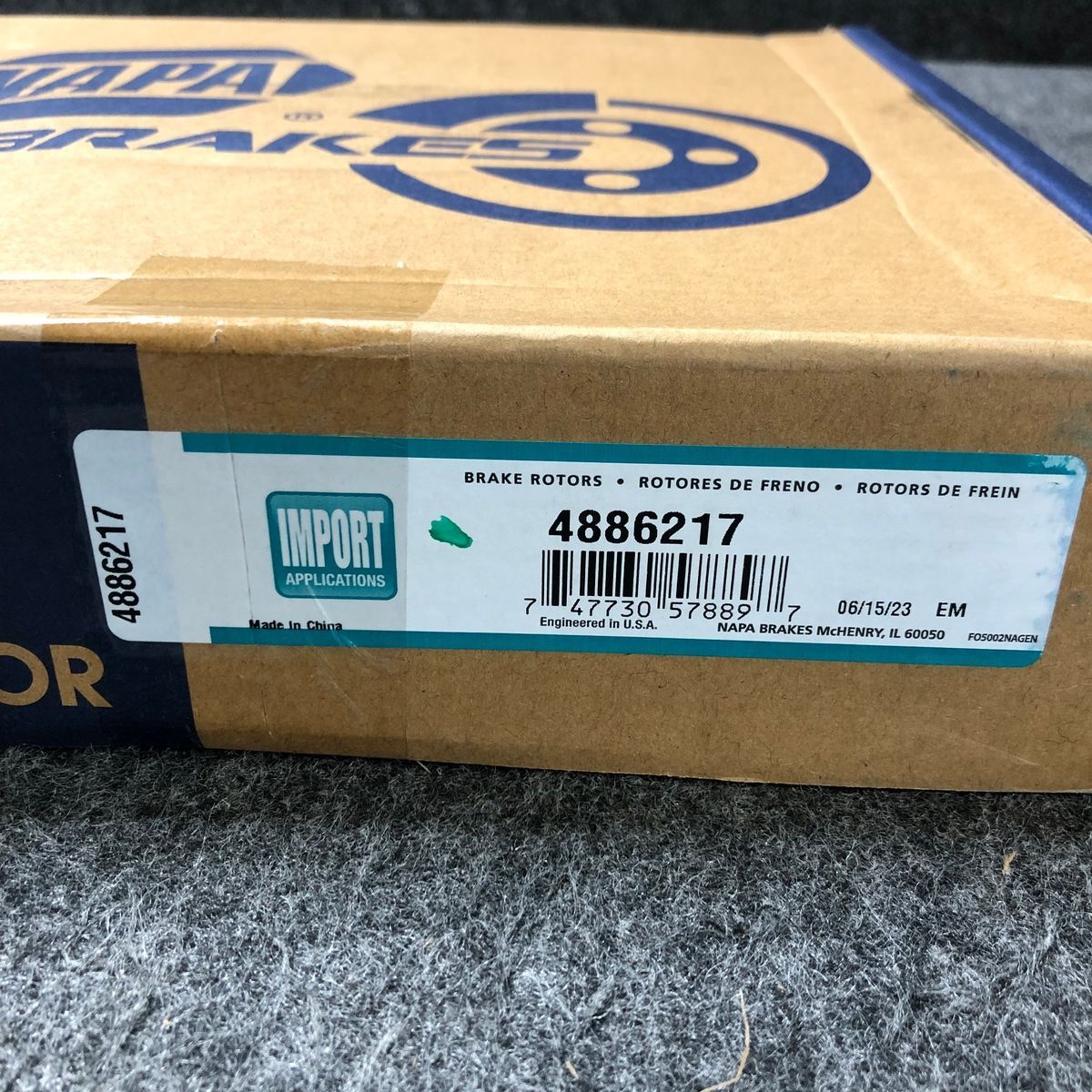 NAPA Disc Brake Rotor Front for Toyota Camry 2002-2006 - Photo 2