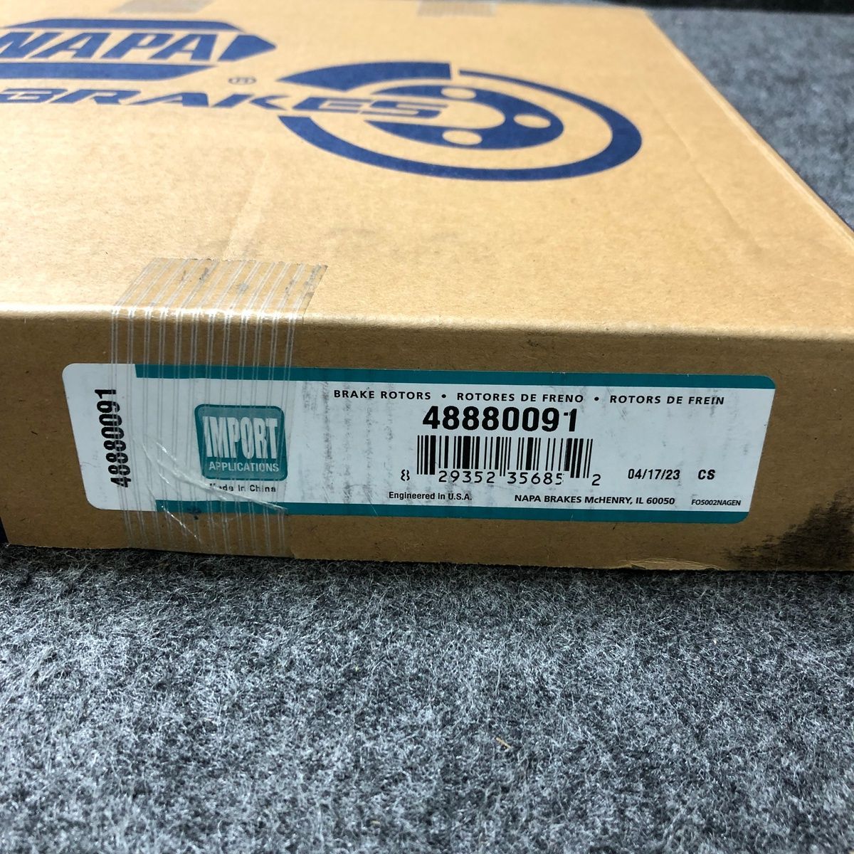 Napa Premium Brake Rotor 48880091 Hyundai Santa Fe 2001-2006 - Photo 4