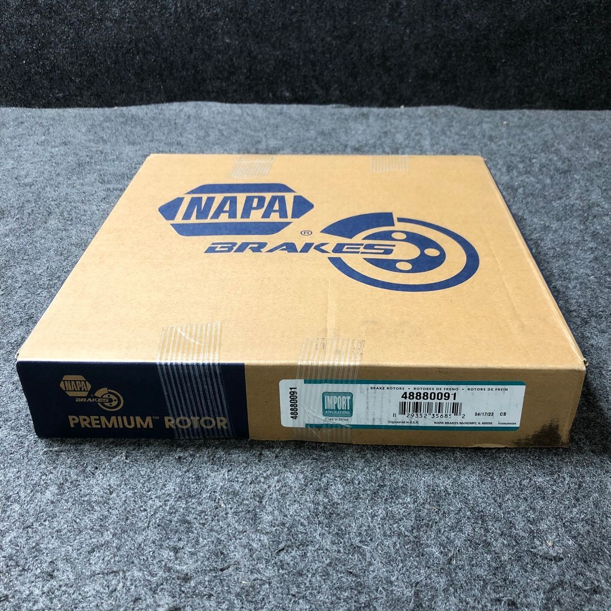 Napa Premium Brake Rotor 48880091 Hyundai Santa Fe 2001-2006 - Photo 2