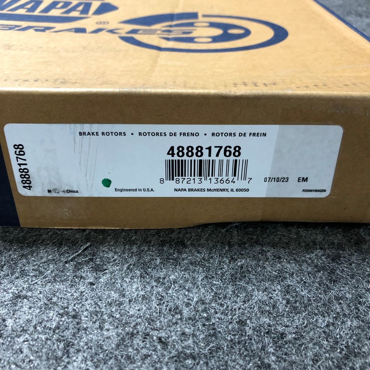 NAPA Premium Brake Rotor for 2014-2023 Jeep Cherokee - Photo 2