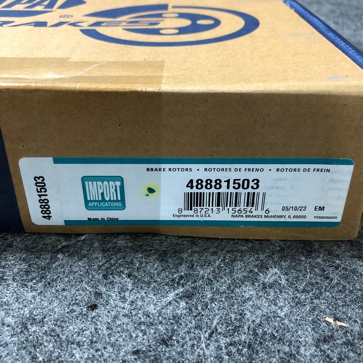 Napa Premium Brake Rotor 48881503 Mazda CX-3 2016-2022 - Photo 2