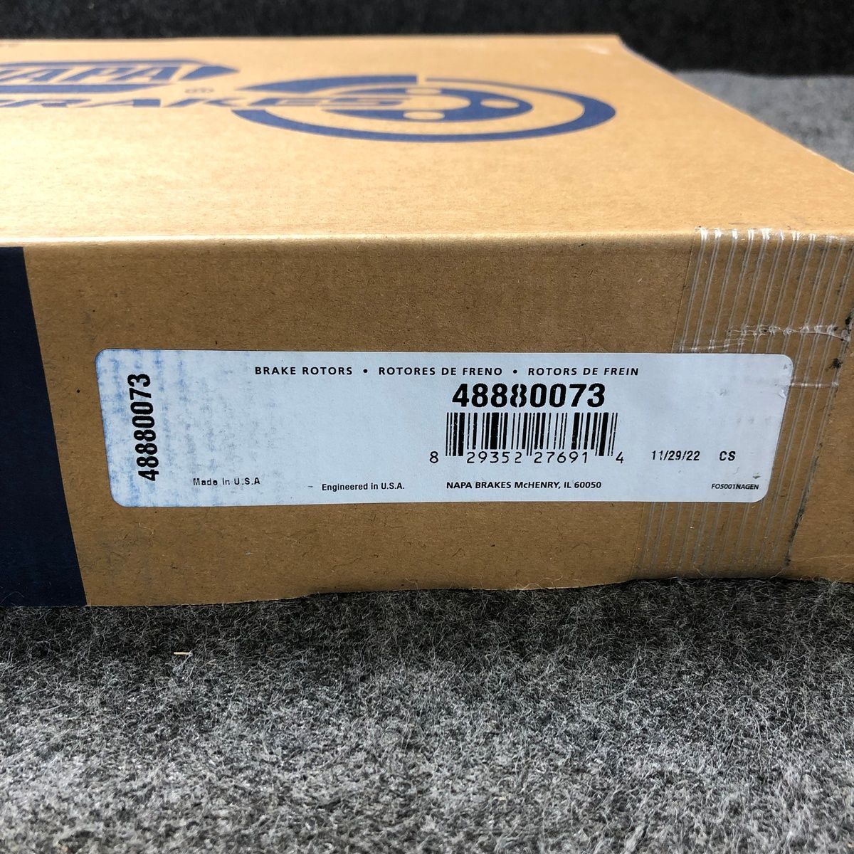 Napa Premium Brake Rotor 48880073 Chrysler Aspen Dodge Ram - Photo 2