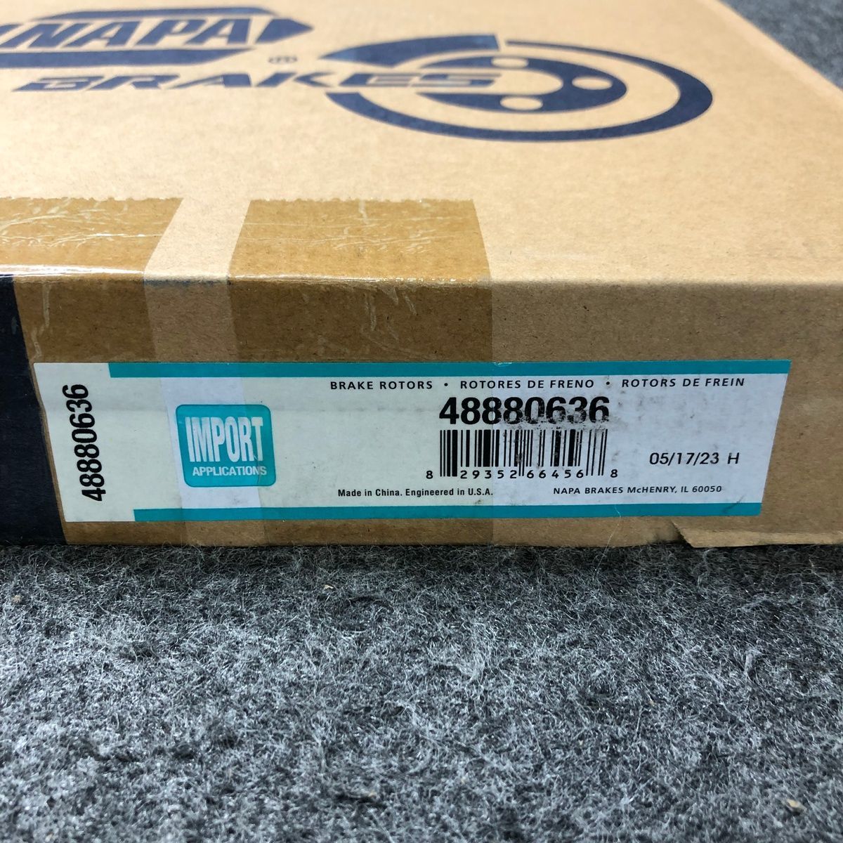 Napa Premium Brake Rotor 48880636 Lexus RX 350 RX 450h 2010-2015 - Photo 3