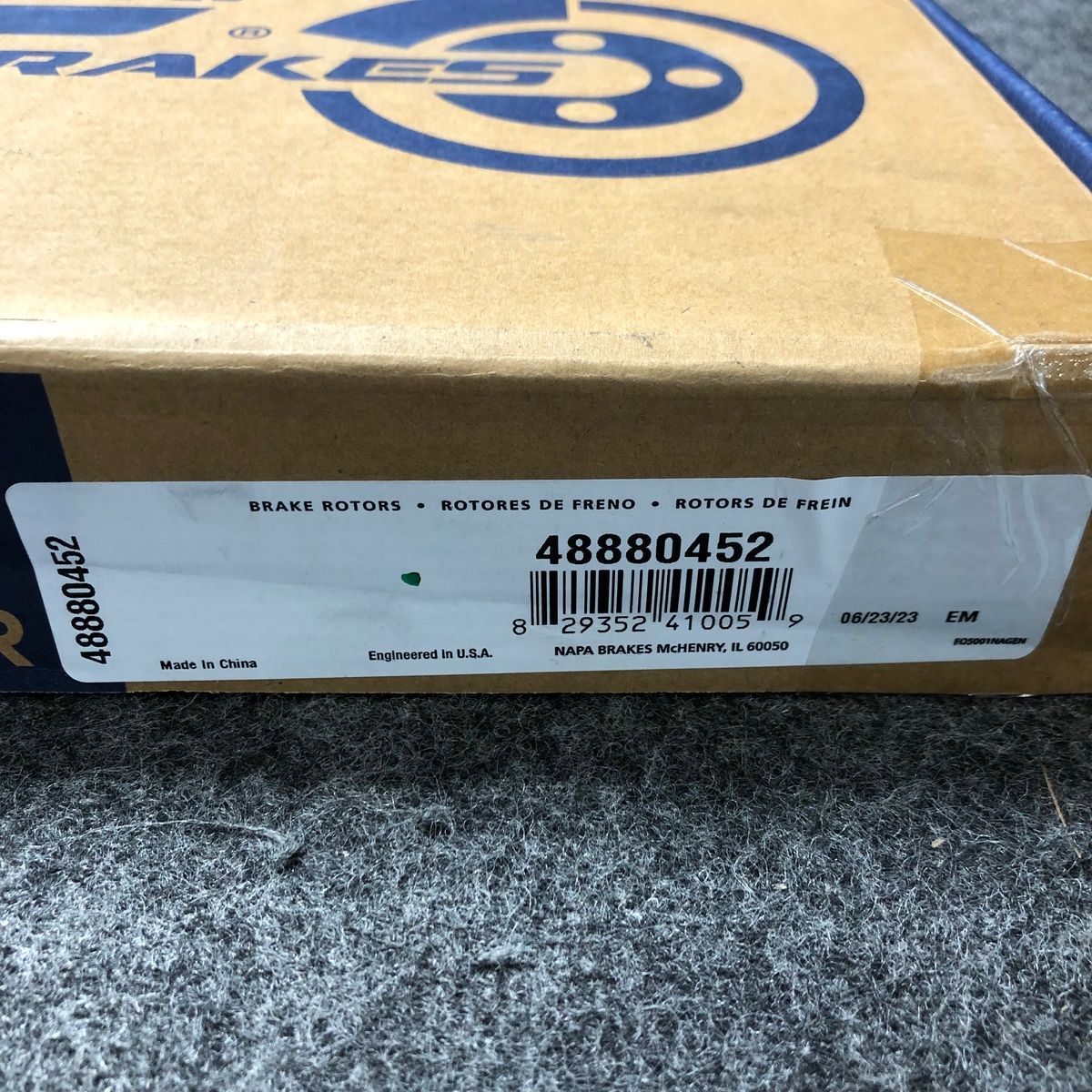 Napa Premium Brake Rotor 48880452 Kia Rio 2005-2011 - Photo 2