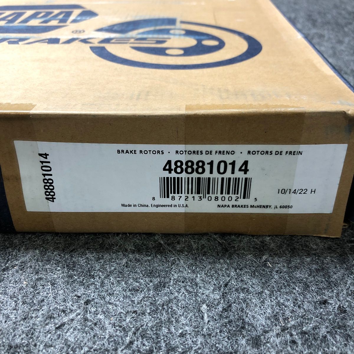 Napa Premium Brake Rotor 48881014 Ford Fusion 2013-2020 - Photo 3