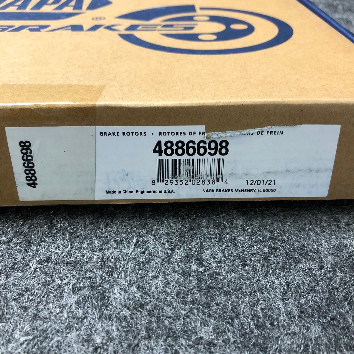 Napa Premium Brake Rotor 4886698 Cadillac Deville 2000-2005 - Photo 3