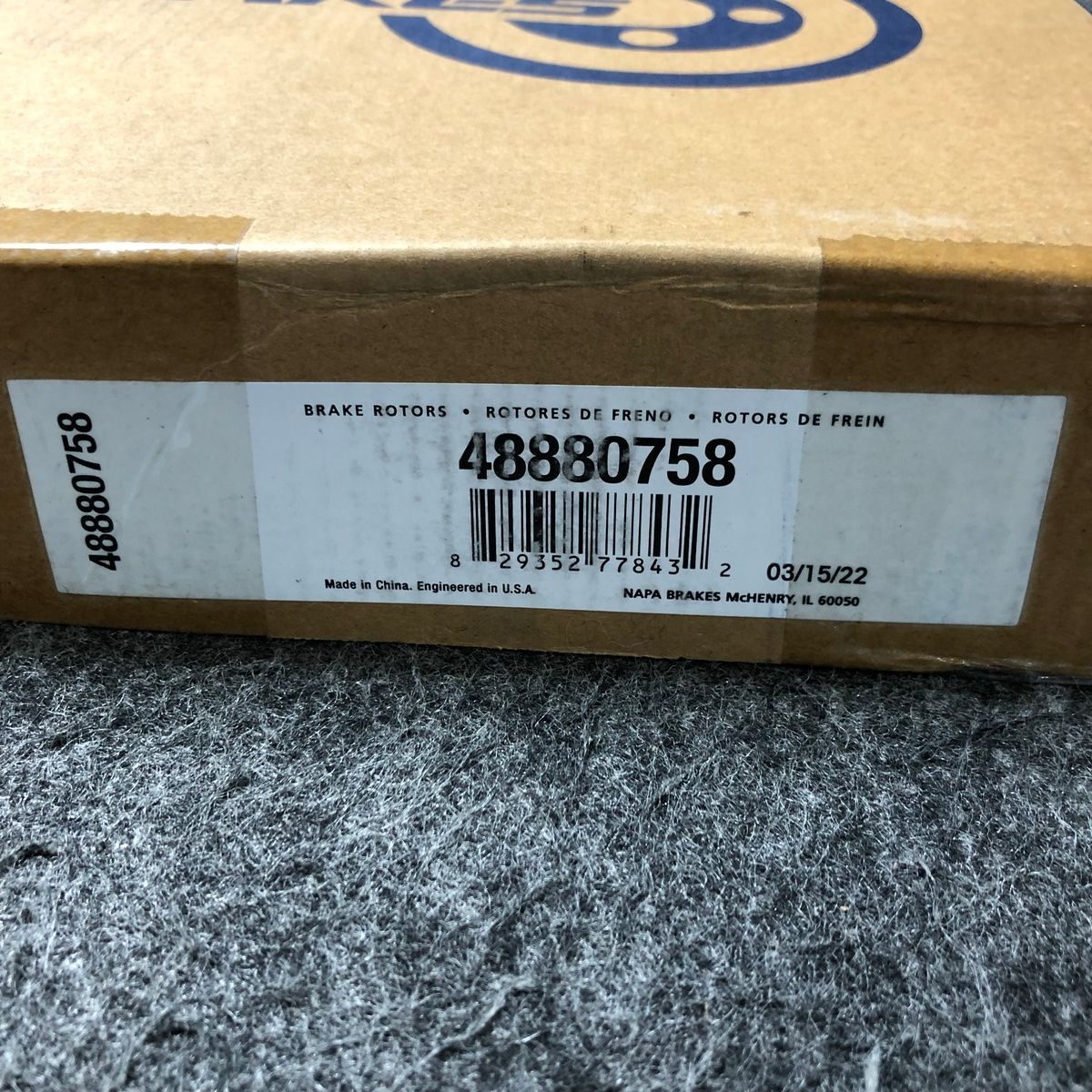 Napa Premium Brake Rotor 48880758 Ford Flex Taurus 2010-2019 - Photo 3