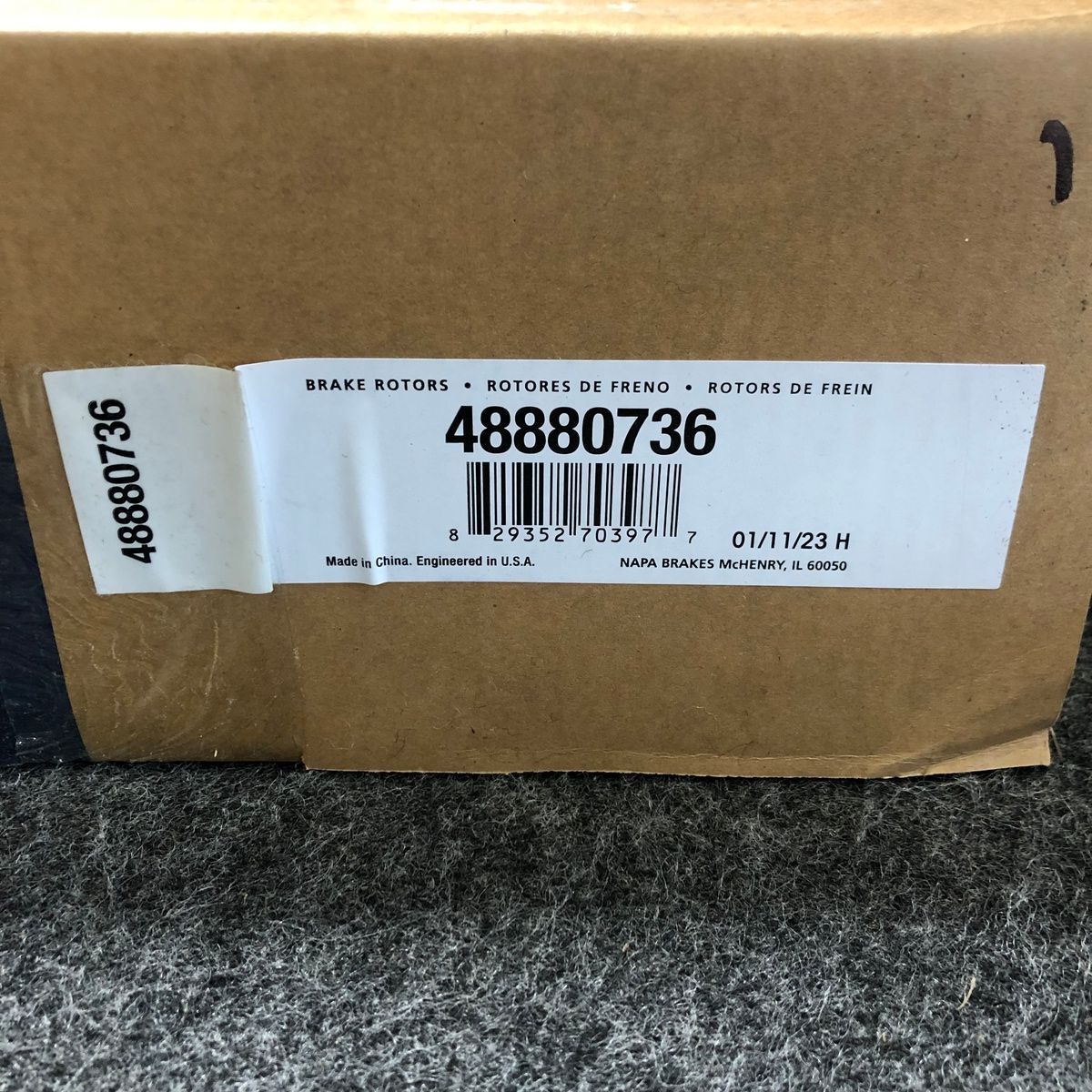 Napa Premium Brake Rotor 48880736 Dodge Ram 2500 Ram 3500 - Photo 2