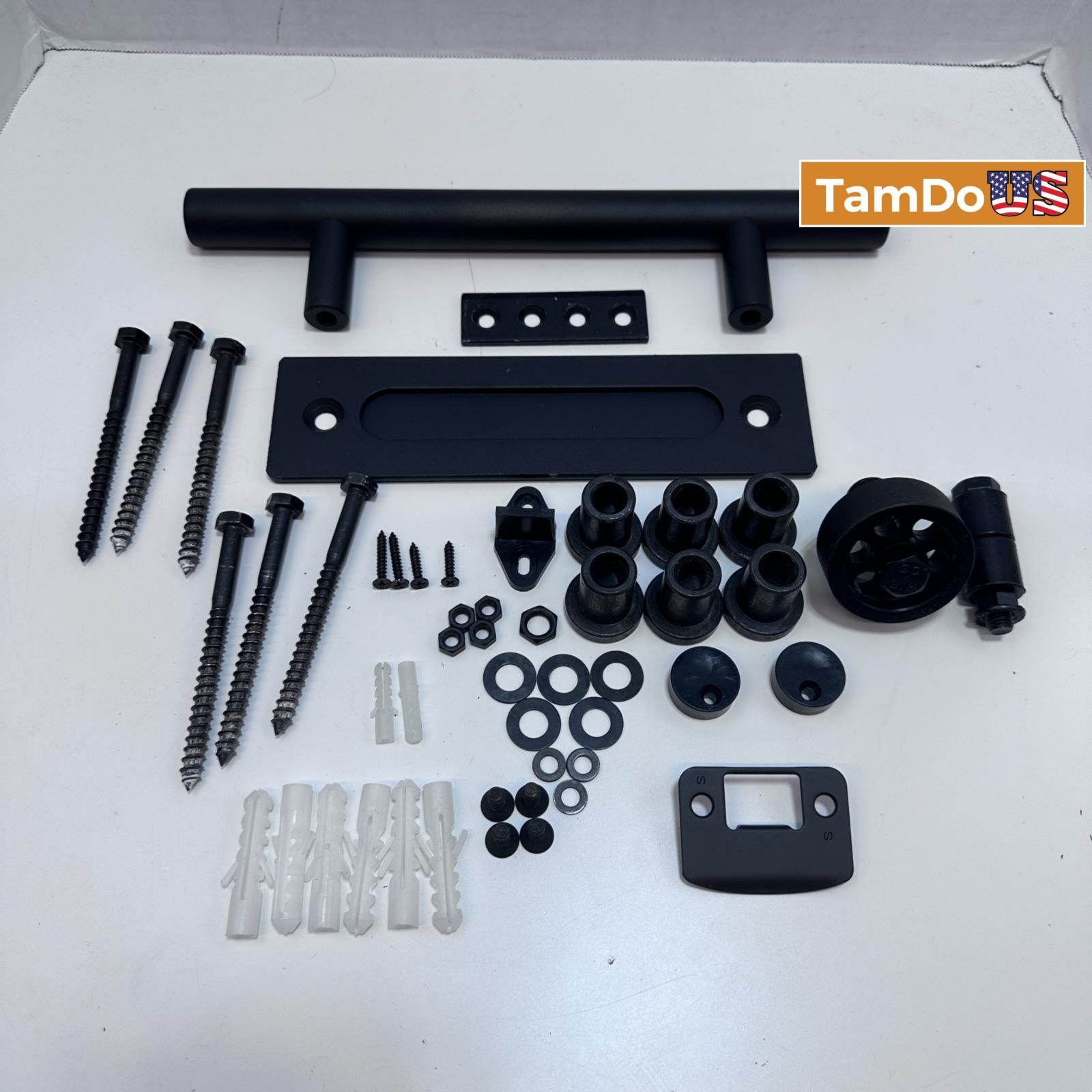 Matte Black Sliding Barn Door Handle Offset Handle Door Pull - Photo 5