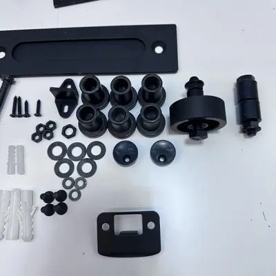 Matte Black Sliding Barn Door Handle Offset Handle Door Pull at Home Improvement in new_open_box condition