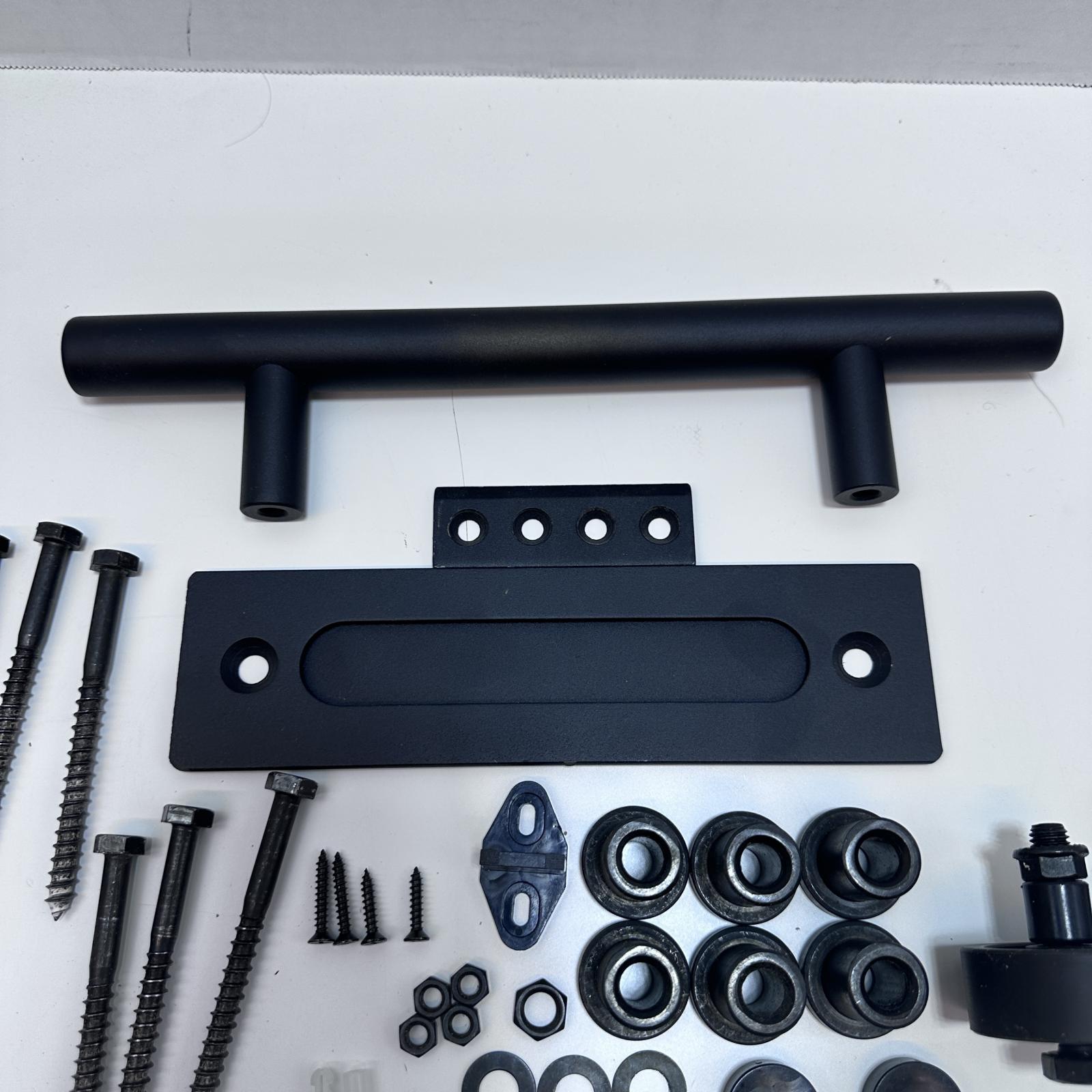 Matte Black Sliding Barn Door Handle Offset Handle Door Pull - Photo 4