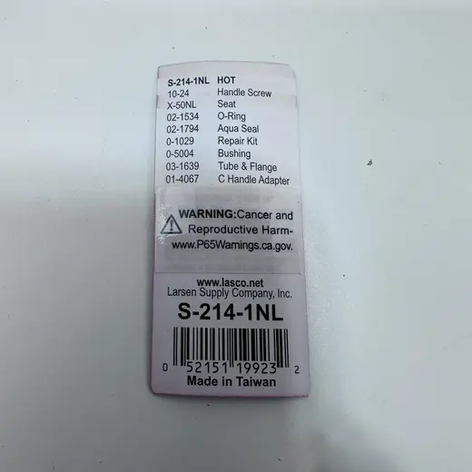 Lot of 3 Lasco Aqua Seal Hot Stem S-214-1NL at TamDoUS Taylorsville