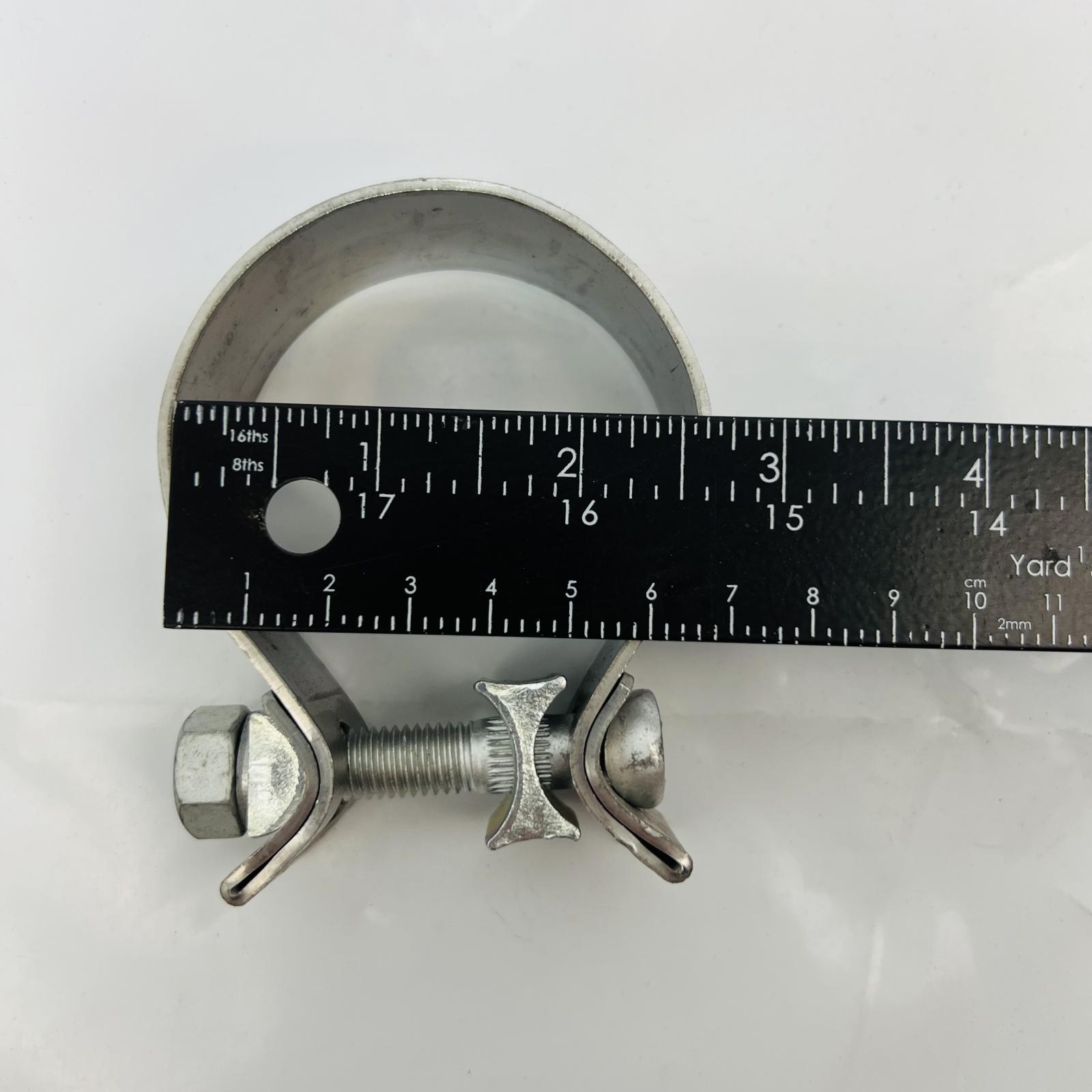 Lot of 3 Single Bolt Stack Pipe Clamps - Photo 3