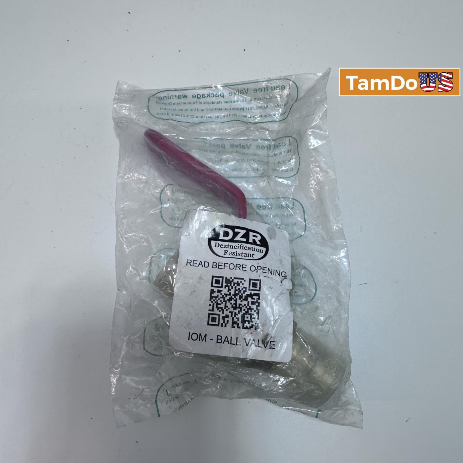 DZR Red White Valve 3/4" Transition Ball Valve - Photo 5