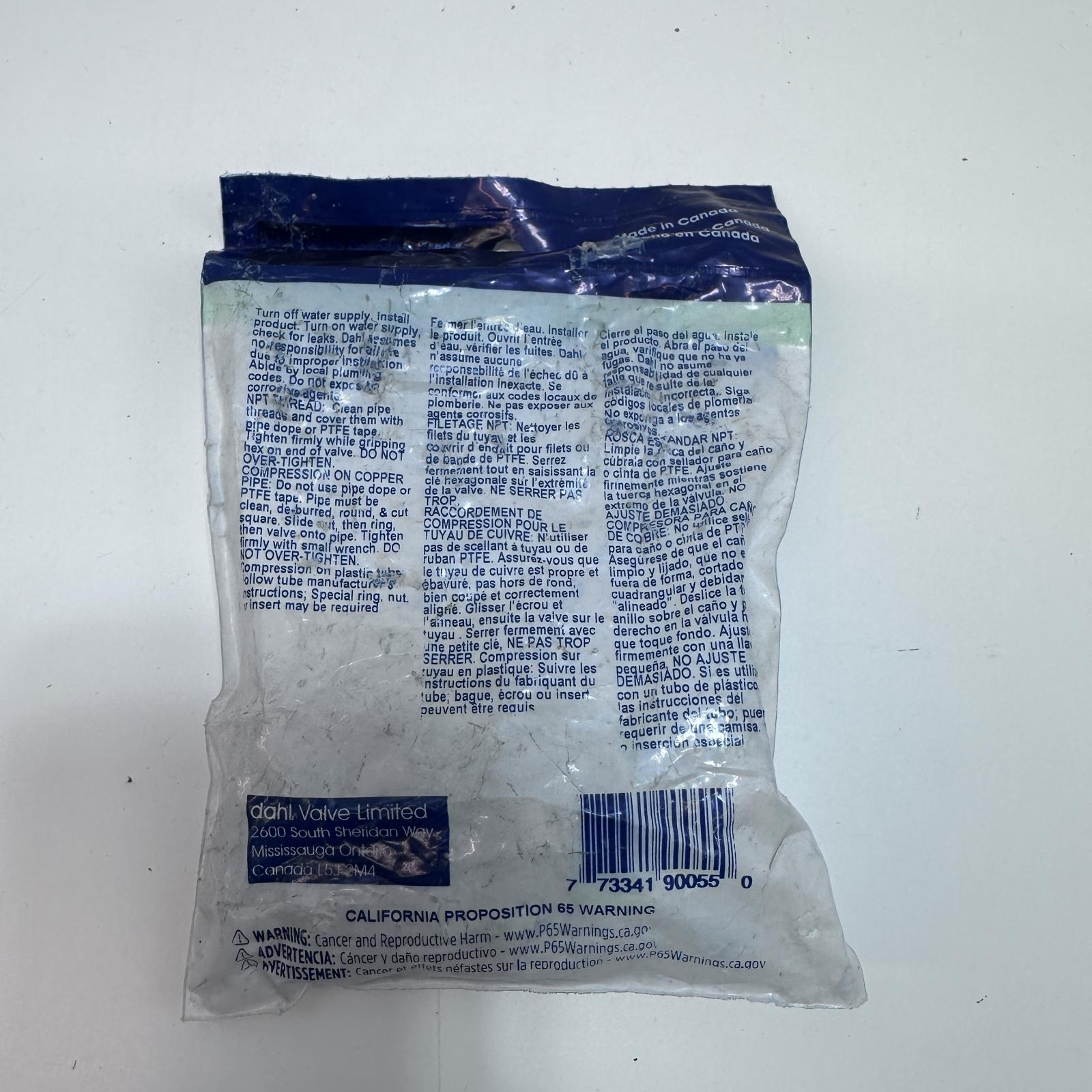 DAHL 511-53-30 Mini Ball Valve 1/2 FIP x 1/4 OD COMP - Photo 2