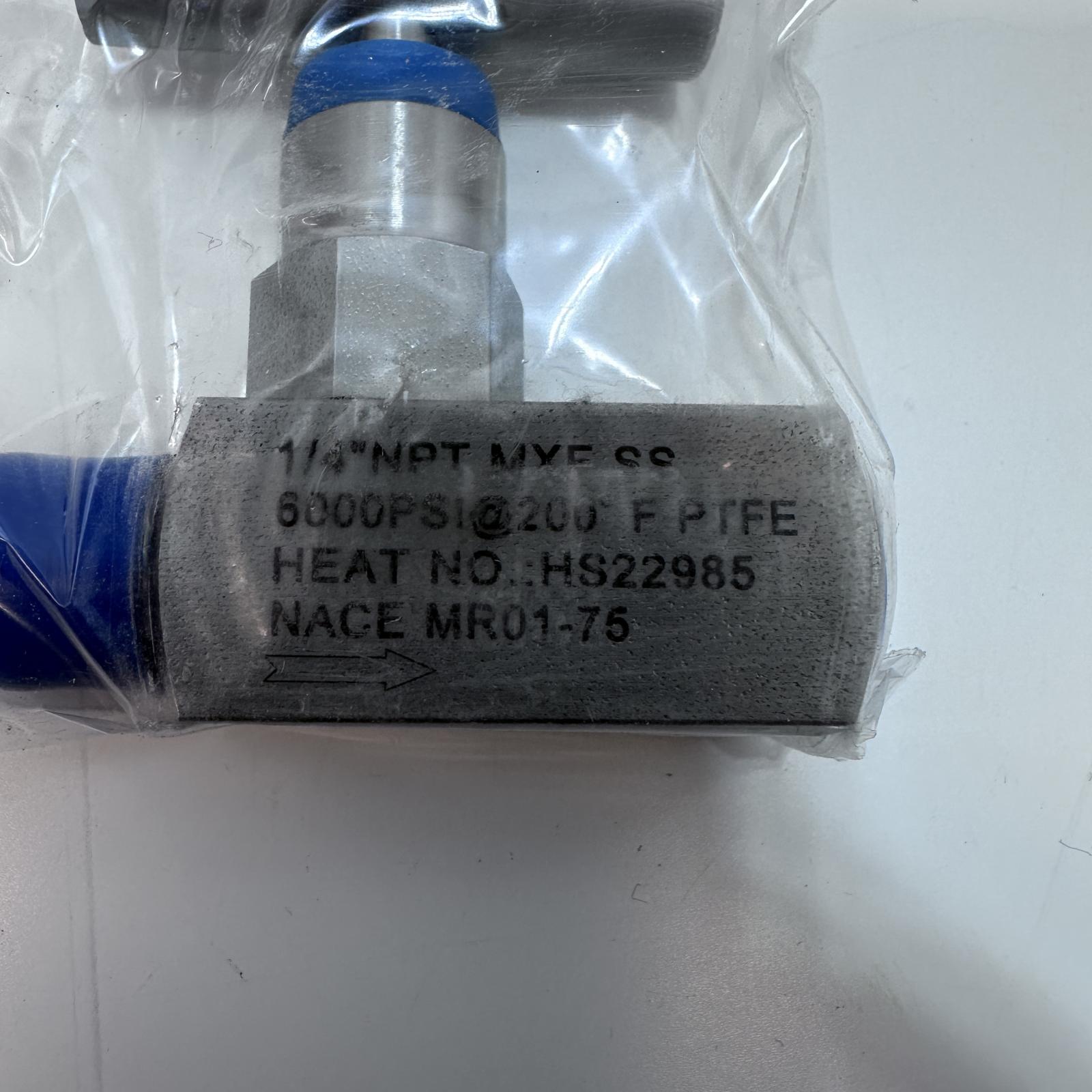 TSI Flow Products 1/4" NPT MXF Stainless Steel Needle Valve - Photo 3