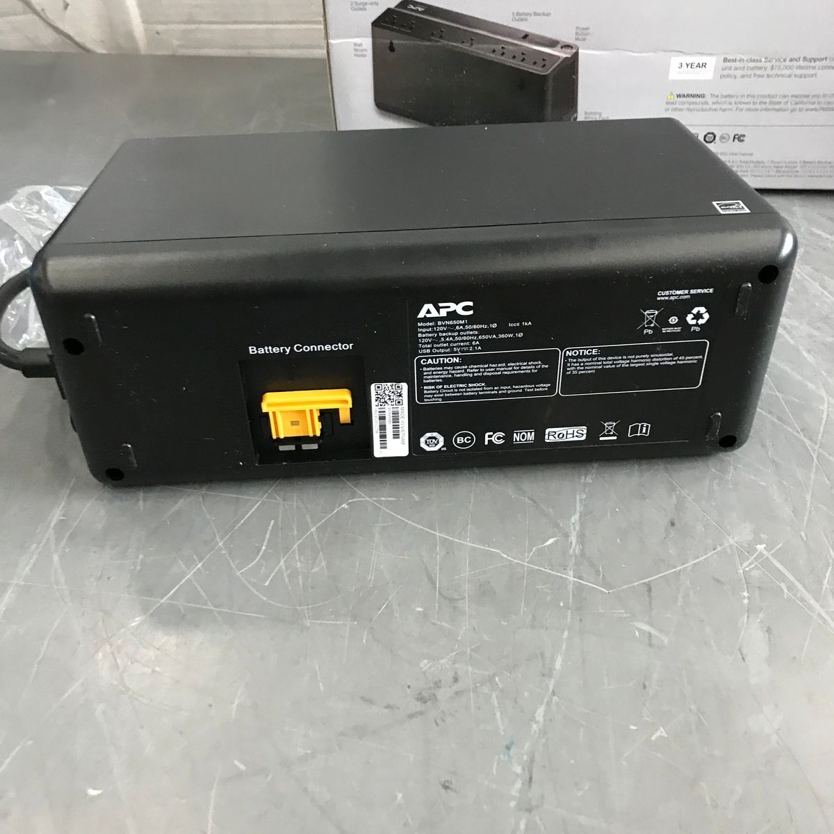 APC BN650M1 Back-UPS 650VA Battery Backup System - Photo 4