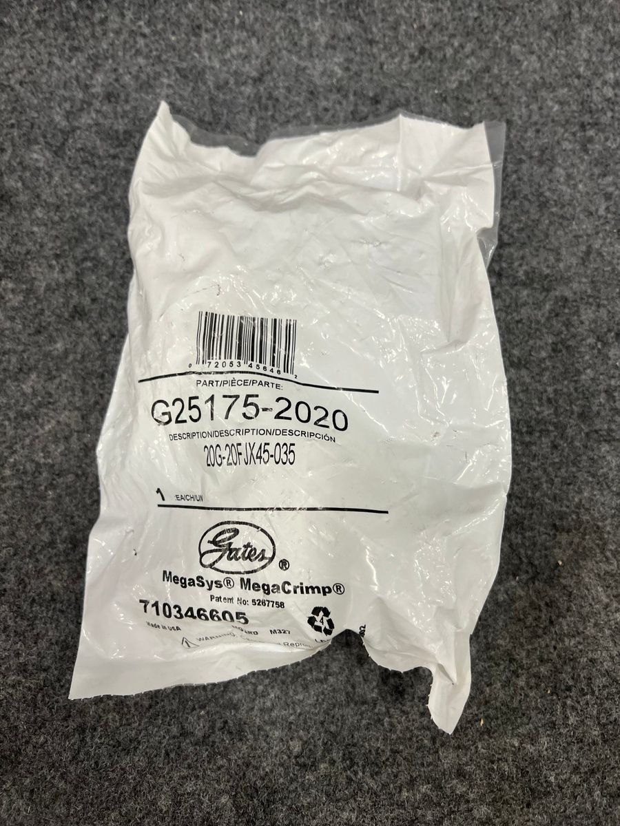 GATES G25175-2020 Hydraulic Hose Fitting, 1-5/8-12 Thread Size - Photo 2