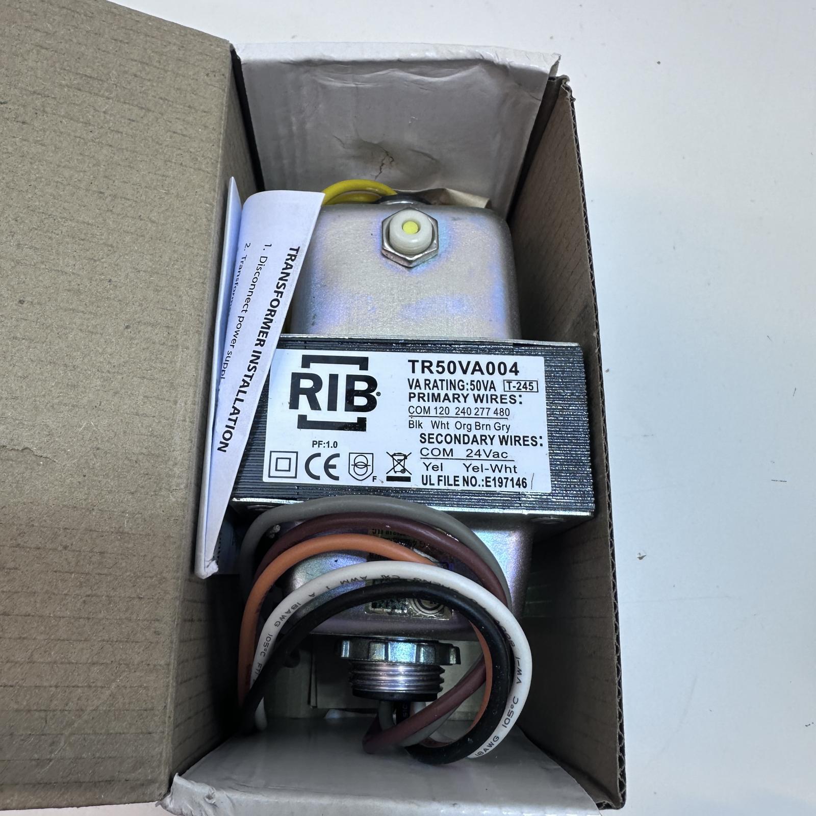 RIB Tr50va004 Transformer 50VA 480/277/240/120 Pri, 24VAC Sec - Photo 5