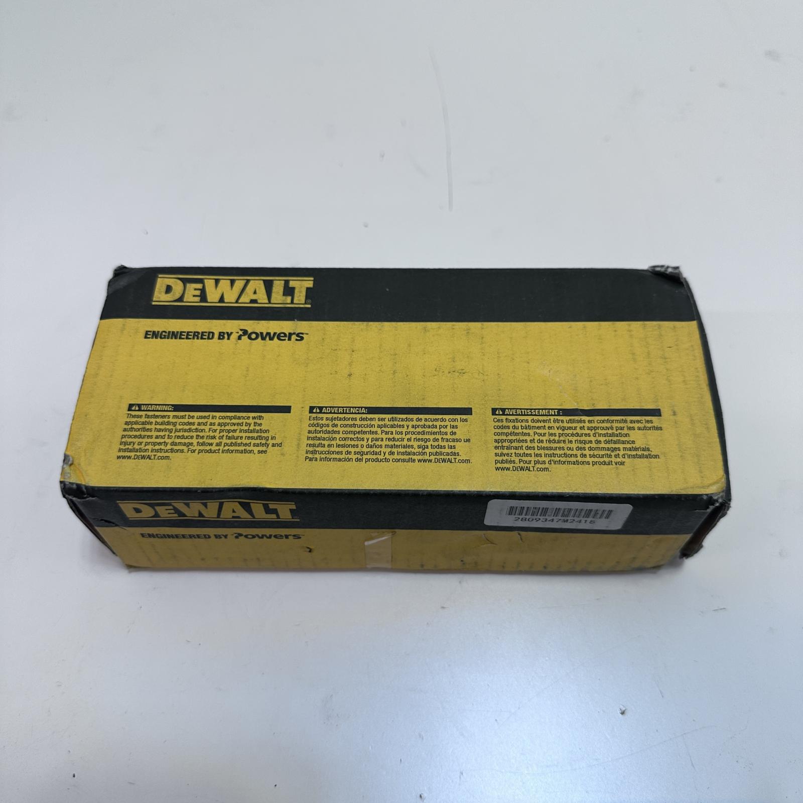 Dewalt 06308-PWR 1/2" Carbon Steel Drop-In Anchor - Pack of 50 - Photo 2