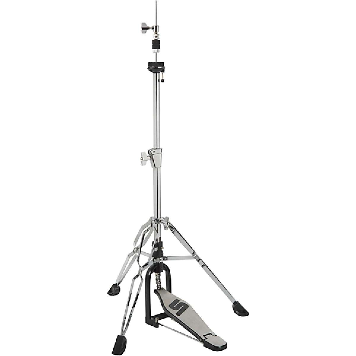 SPL Hi-Hat Cymbal Stand with Foot Pedal - Heavy Duty Chrome - Photo 2