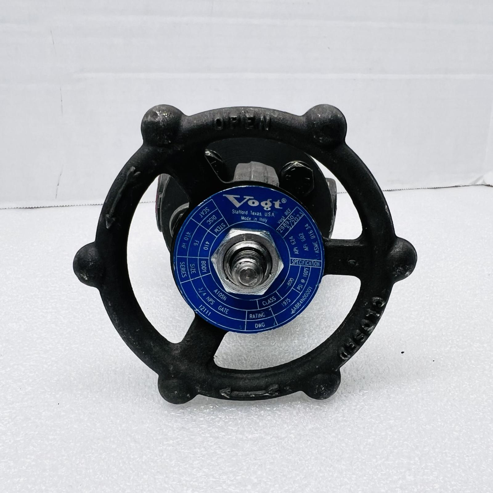 Vogt OEM Forged Gate Valve 800# 3/4" - Photo 2