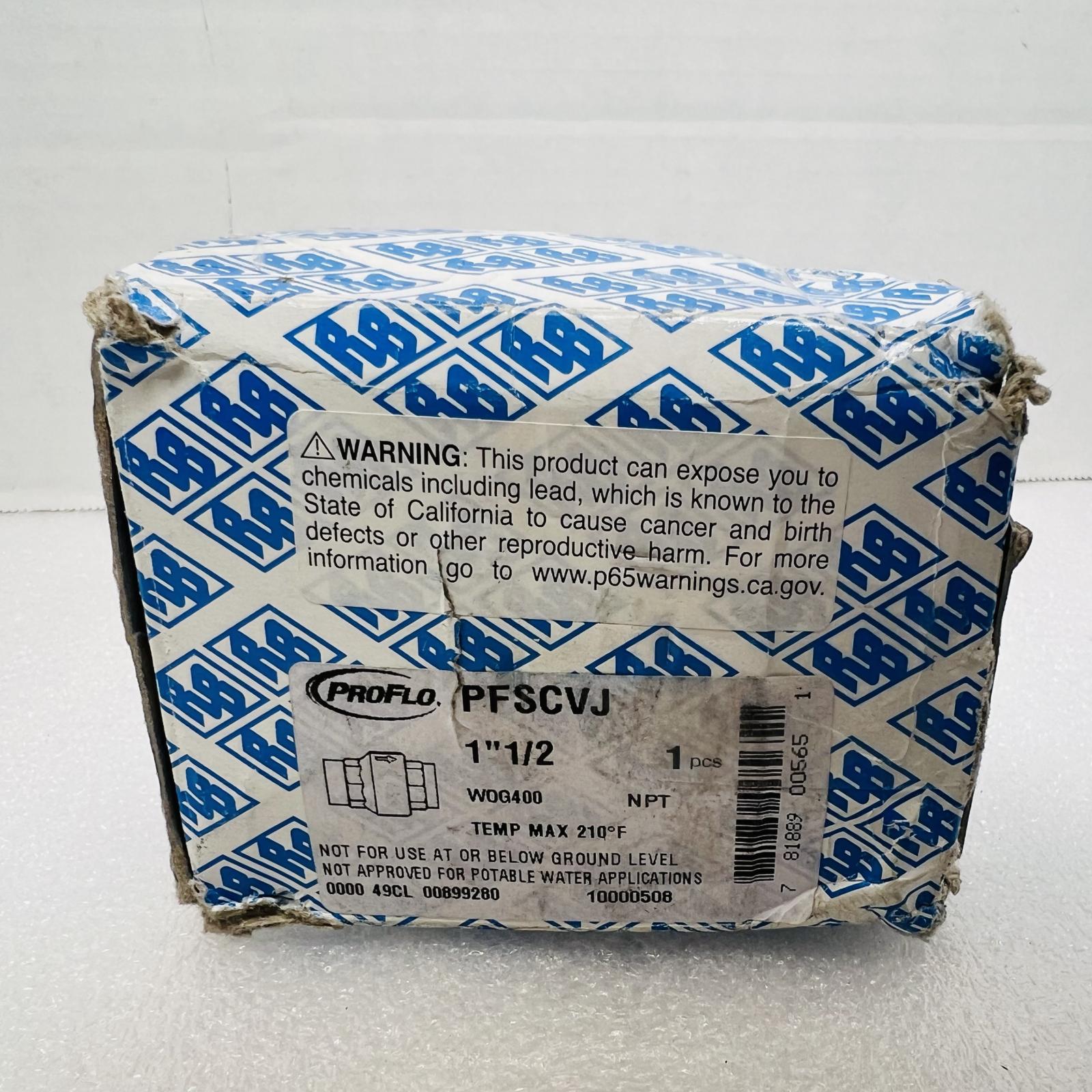 PROFLO PFSCVJ Series 1-1/2 in. Brass Threaded Spring Check Valve - Photo 2