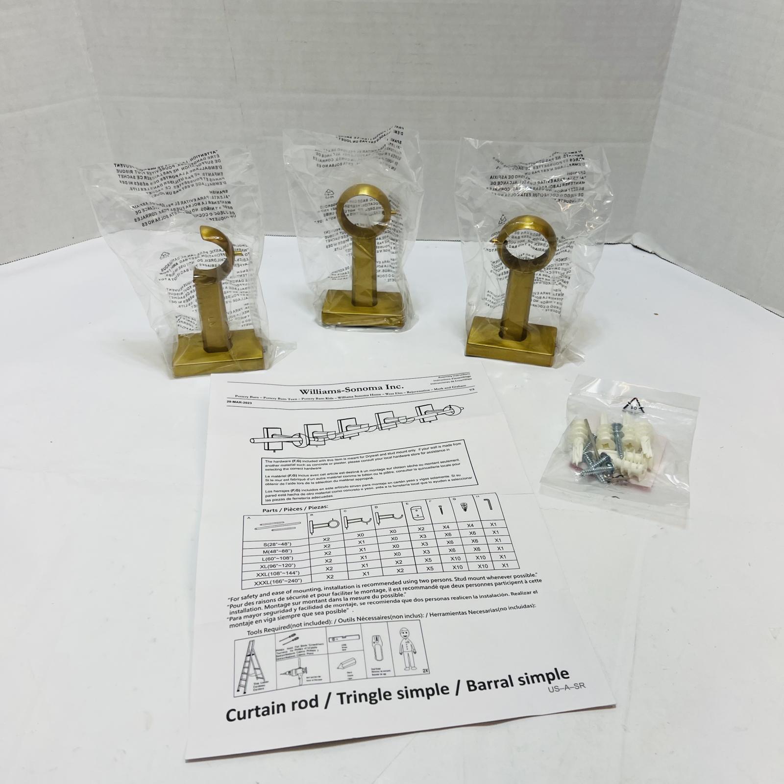 Williams Sonoma Curtain Bracket Assembly Hardware Kit - Photo 4